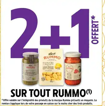 Intermarché Sur Tout Rummo offre