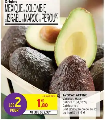 Intermarché Avocat Affine offre