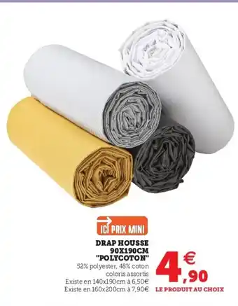 Super U Drap Housse 90x190 cm offre
