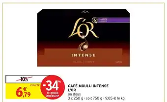 Intermarché Café Moulu Intense L'Or offre