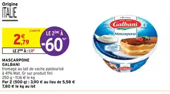 Intermarché Mascarpone Galbani offre
