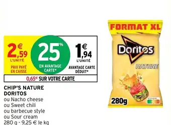 Intermarché Chip's Nature Doritos offre