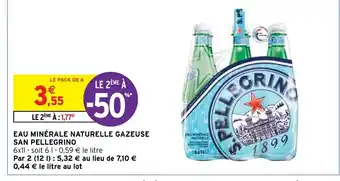 Eau Minérale Naturelle Gazeuse San Pellegrino