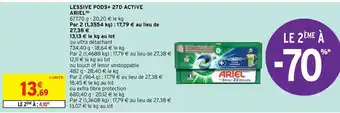 Lessive Pods + 27D Active Ariel