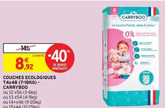 Couches Ecologiques T4x48 (7-18KG) Carryboo