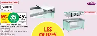 Intermarché Lit Parapluie Evolutif Pommette offre