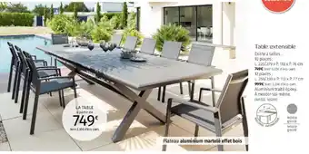 Plateau Aluminium Imprime Effet Bois