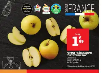 Auchan Pommes filière auchan cultivons le bon offre