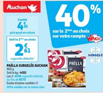Auchan Paella surgelee auchan offre