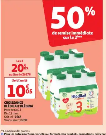 Auchan Croissance bledilait bledina offre