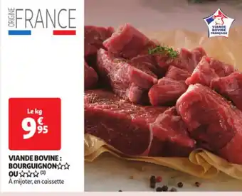Auchan Viande bovine bourguignon ou offre