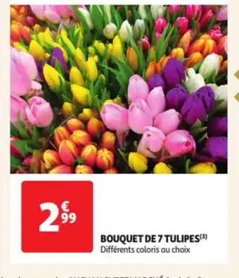 Auchan Bouquet de 7 tulipes offre