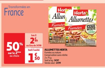 Auchan Allumettes herta offre