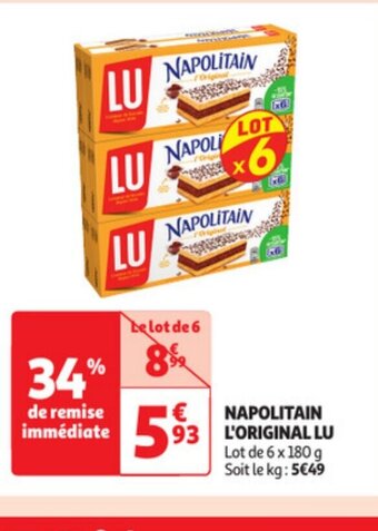 Auchan Napolitain l'original lu offre