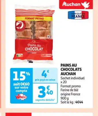 Auchan Pains au chocolats auchan offre