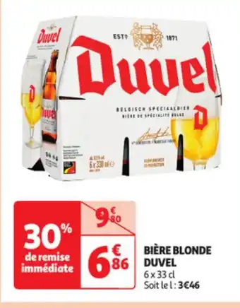 Auchan Biere blonde duvel offre