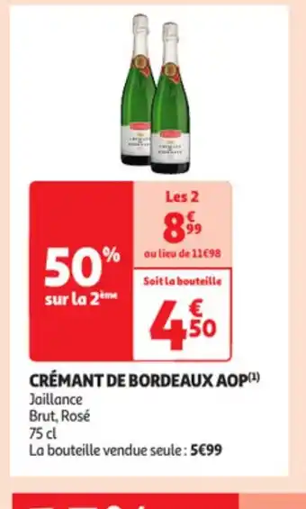 Auchan Cremant de bordeaux AOP offre