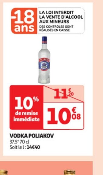 Auchan Vodka poliakov offre