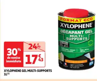 Auchan Xylophene gel multi supports 1L offre