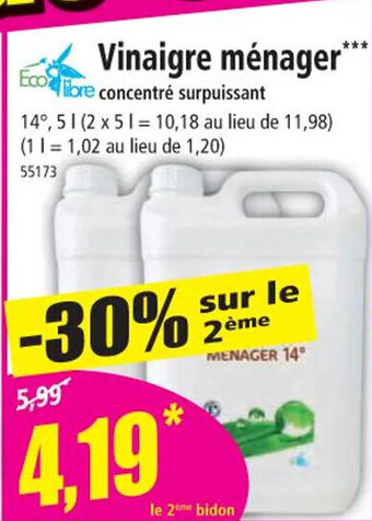 Norma Vinaigre menager offre