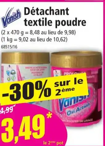 Norma Detachant textile poudre offre