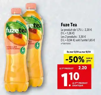 Lidl Fuze tea fuze tea offre