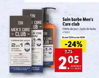 Men's care club soin barbe men's care club