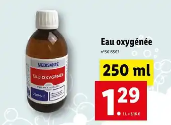 Lidl Medisante eau oxygénée offre