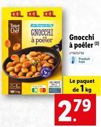 Lidl Toque du chef gnocchi à poêler offre