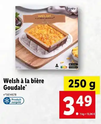 Lidl Goudale welsh à la bière offre