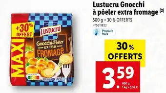 Lidl Lustucru lustucru gnocchi à pôeler extra fromage offre