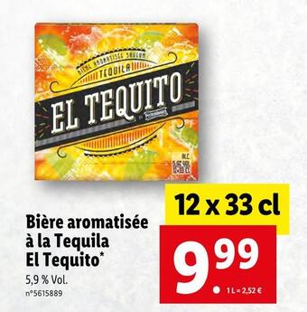 Lidl El tequito bière aromatisée à la tequila offre