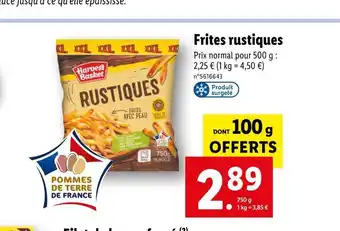 Lidl Harvest basket frites rustiques offre