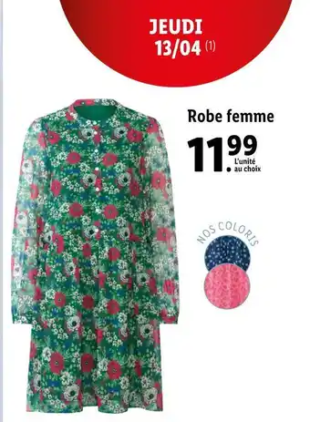 Lidl Robe femme offre