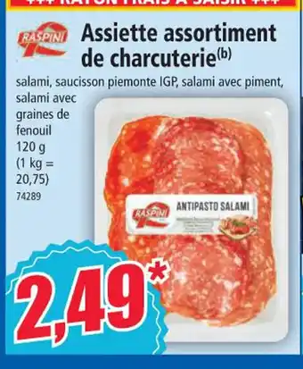 Norma Assiette assortiment de charcuterie offre
