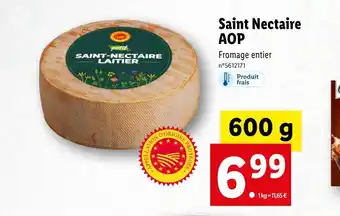 Lidl Saint nectaire saint nectaire aop offre