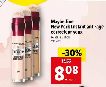 Lidl Maybelline maybelline new york instant anti-âge correcteur yeux offre