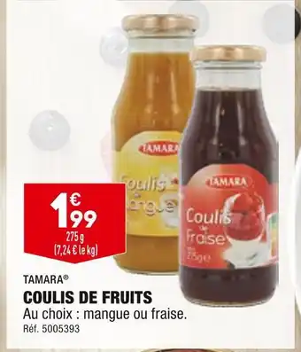 ALDI Tamara coulis de fruits offre