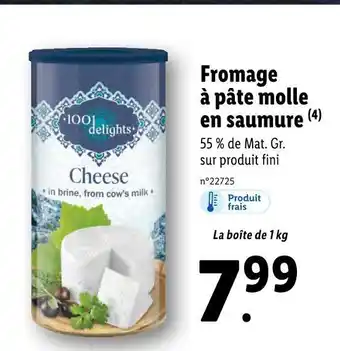 Lidl Cheese fromage à pâte molle en saumure offre