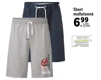Lidl Short molletonné offre