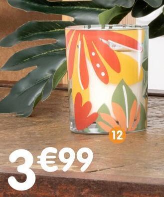 b&m Bougie pot en verre offre