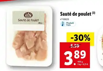 Lidl Sauté de poulet offre