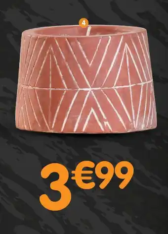 b&m Bougie pot en céramique offre