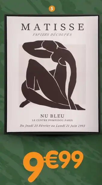 b&m Cadre image matisse offre