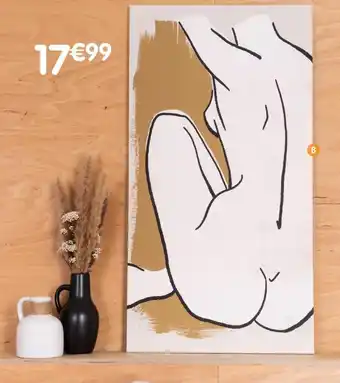 b&m Toile nude offre