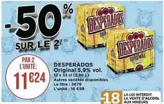 Casino Supermarchés Desperados Original offre