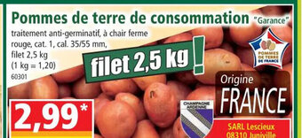 Norma Pommes de terre de consommation offre