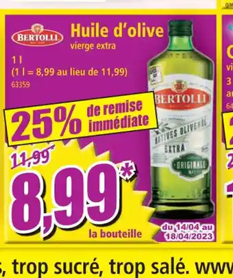 Norma Huile d'Olive offre