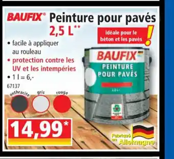 Norma Peinture pour paves offre