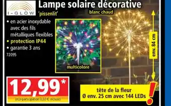 Norma Lampe solaire decorative offre
